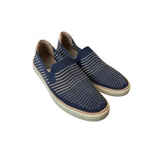 UGG 8.5 Navy Blue Striped Sammy Breeze Breathable Slip On Sneakers Shoes #S122-1